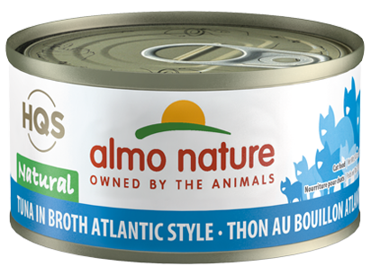 ALMO NATURE HQS NATURAL CAT - Tuna in broth Atlantic style 24 X 70 gram cans