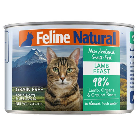Feline Natural - Lamb Feast Cans 12x6oz